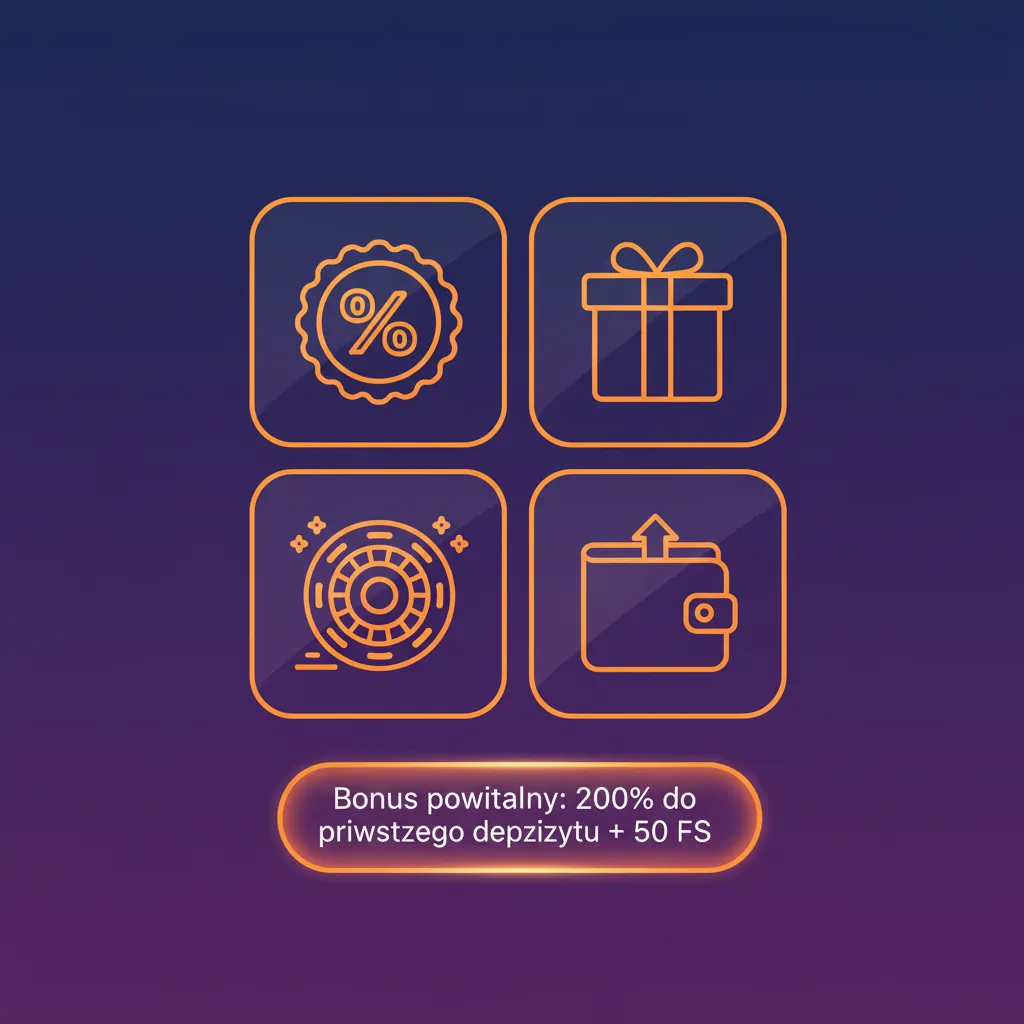 Baner: Bonus 200% do pierwszego depozytu + 50 darmowych spinów. Min. depozyt 50 zł. Obowiązują zasady.