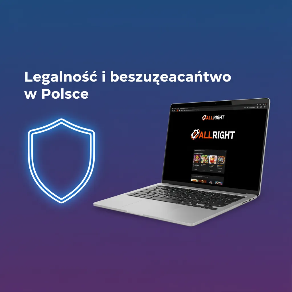 Tarcza, kłódka i dokumenty symbolizujące licencję, SSL, ochronę gracza i zgodność z prawem w Polsce