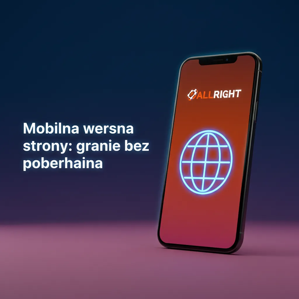 Mobilna strona kasyna i zakładów na smartfonie i tablecie; granie w przeglądarce bez pobierania, wpłaty i wypłaty.